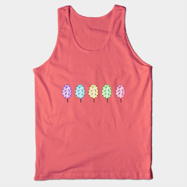 Colorful Cotton Candy Tank Top by Tilila